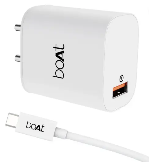 Boat 18W Power WCD QC3A Charger combo (Type C )