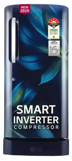LG 210 L Direct Cool Single Door 5 Star Refrigerator with Base Drawer with Smart Inverter Compressor